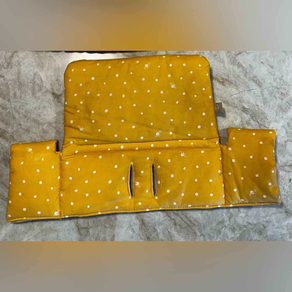 Yellow Polka Dot Baby Seat Cover